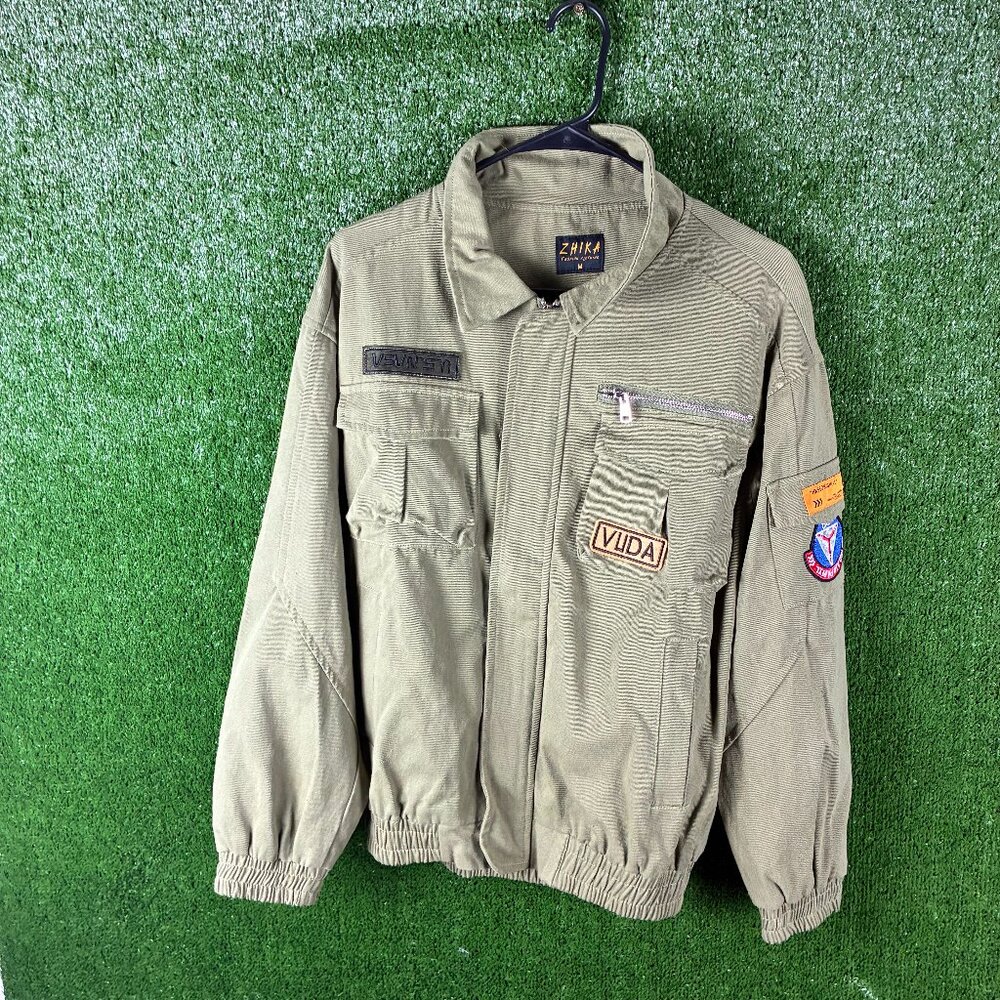 Zhika Bomber Jacket - Military vibe  Unisex M in men